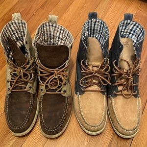 2 Pair. Size 12. Sperry Top Sider A/O Leather Boot.